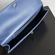 Bottega Veneta Andiamo Clutch Blue Leather - 31*13*3cm - 2