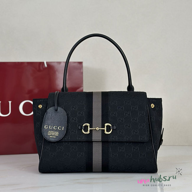 Gucci Paparazzo medium top handle bag black 32x24x17cm - 1