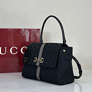 Gucci Paparazzo medium top handle bag black 32x24x17cm - 4