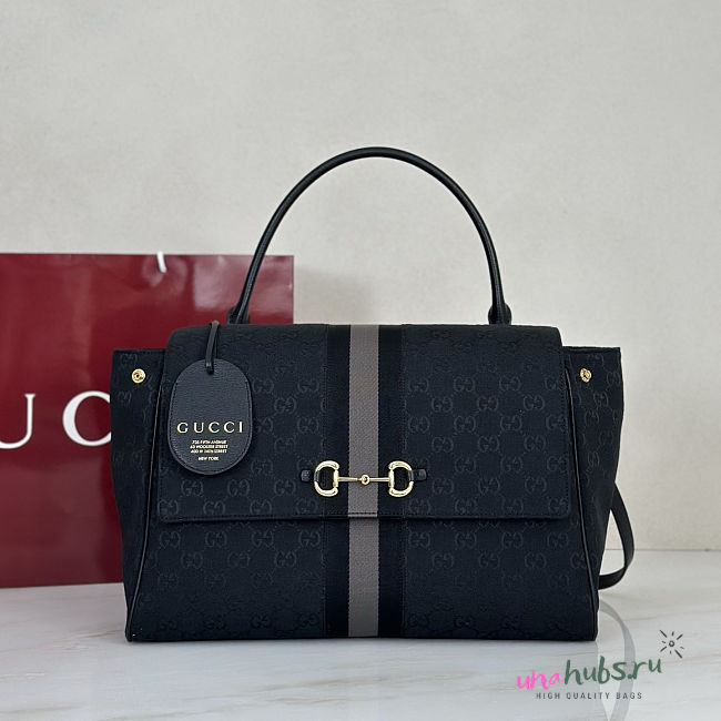Gucci Paparazzo Large Top Handle Bag In black 37x29x13cm - 1