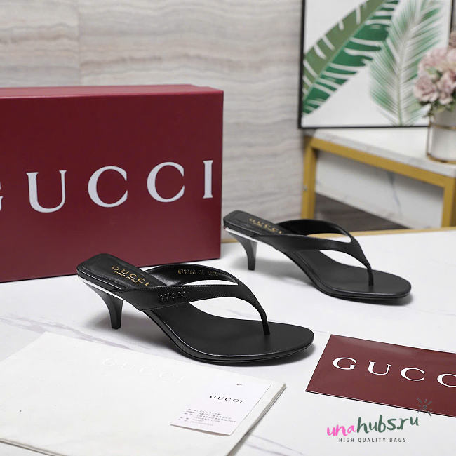 Gucci Women's Vittoria thong black 5.5cm - 1