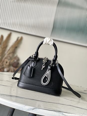 Louis Vuitton Alma BB Black Epi 23.5x17.5x11.5cm