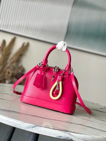 Louis Vuitton Alma BB Pink Epi 23.5x17.5x11.5cm