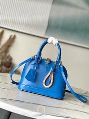 Louis Vuitton Alma BB Blue Epi 23.5x17.5x11.5cm - 1