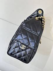 Chanel Small 25 Handbag Black Gold Lambskin 30x26x14cm - 2
