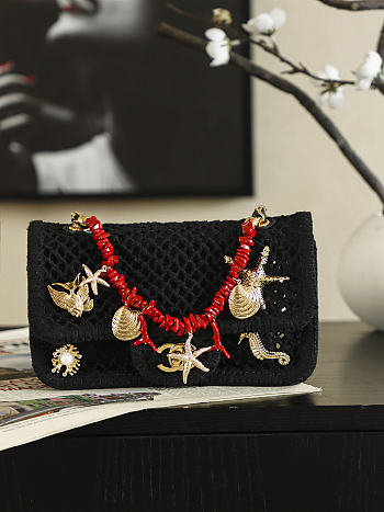 Chanel 26M Coco beach Small Flap Bag 21x14x6cm
