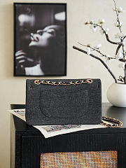 Chanel Classic 11.12 Handbag black Denim 25cm - 2