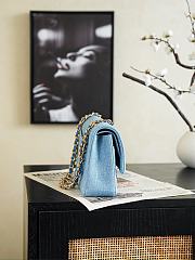 Chanel Classic 11.12 Handbag blue Denim 25cm - 2