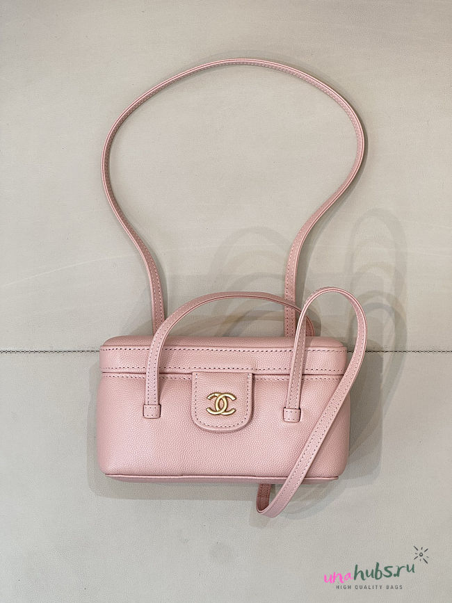 Chanel Long Vanity With Leather Strap pink 19cm - 1