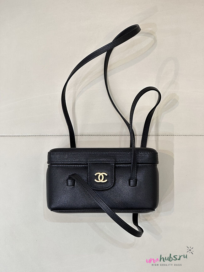 Chanel Long Vanity With Leather Strap black 19cm - 1