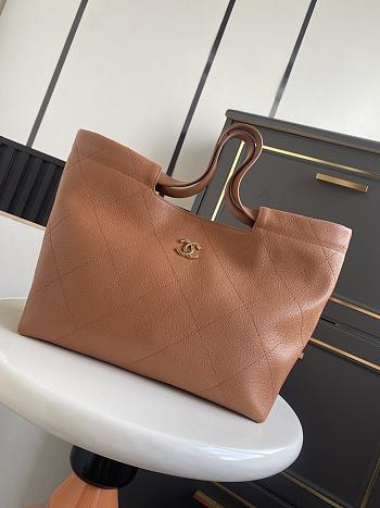 Chanel Shopping Bag Caviar Brown 30x25x12cm