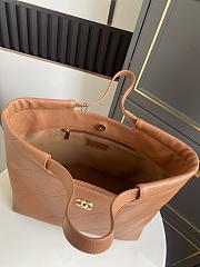 Chanel Shopping Bag Caviar Brown 30x25x12cm - 5