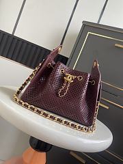 Chanel Mini Handbag 25 burgundy 22x20x12.5cm - 1