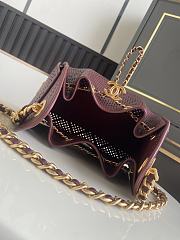 Chanel Mini Handbag 25 burgundy 22x20x12.5cm - 3