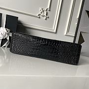 Chanel large flap bag black crocodile 39cm - 3