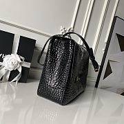 Chanel large flap bag black crocodile 39cm - 2