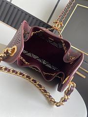Chanel Small Handbag 25 burgundy 30x26x14cm - 5
