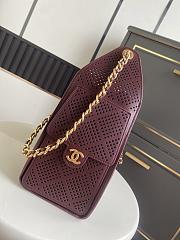 Chanel Small Handbag 25 burgundy 30x26x14cm - 4