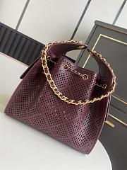 Chanel Small Handbag 25 burgundy 30x26x14cm - 2