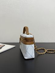Chanel Top Handle Slim Vanity Case Washed Denim 19.5x5x17cm - 4