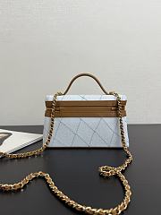 Chanel Top Handle Slim Vanity Case Washed Denim 19.5x5x17cm - 2