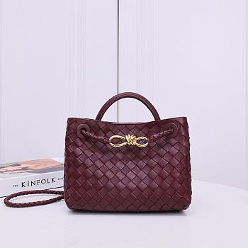Bottega Veneta Andiamo Red Wine 25cm