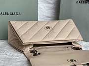 Balenciaga Medium Crush Beige Chain Bag 30x20x7cm - 4