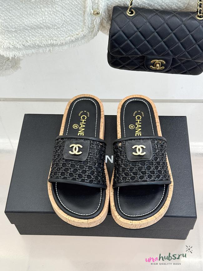 Chanel Black Slides 08 - 1