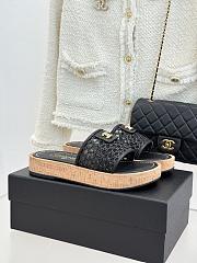 Chanel Black Slides 08 - 2