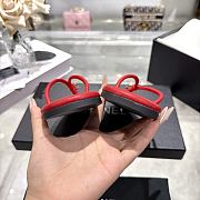 Chanel Red Slipper - 4