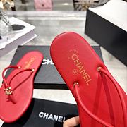 Chanel Red Slipper - 3