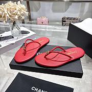 Chanel Red Slipper - 2