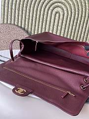 Chanel 26S Flap Bag MAXI gold Burgundy 39cm - 2