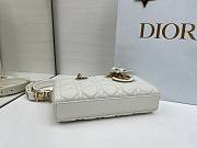 Dior Small Lady D-joy Latte Bow 22cm - 4