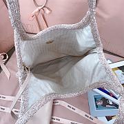 Miu Miu Ivy Sequined Mesh Tote Bag in Pink 35x40cm - 4