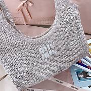 Miu Miu Ivy Sequined Mesh Tote Bag in Pink 35x40cm - 3