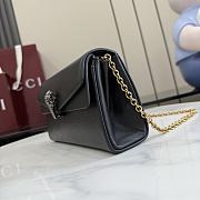 Gucci Dionysus logo-jacquard leather-trimmed black 21x12x6cm - 4