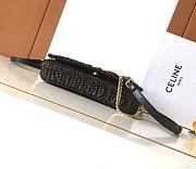 Celine Multipochette Raffia Black 23x11x4cm - 5