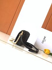 Celine Multipochette Raffia Black 23x11x4cm - 4