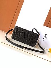 Celine Multipochette Raffia Black 23x11x4cm - 3