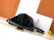 Celine Medium Louise Bucket Raffia Black 23.5x24x16cm - 5