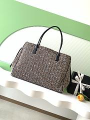 Chanel 2026ss Shopping Bag Black Calfskin Tweed 43x33x17cm - 3