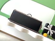 Chanel 2026ss Shopping Bag Black Calfskin Tweed 43x33x17cm - 2