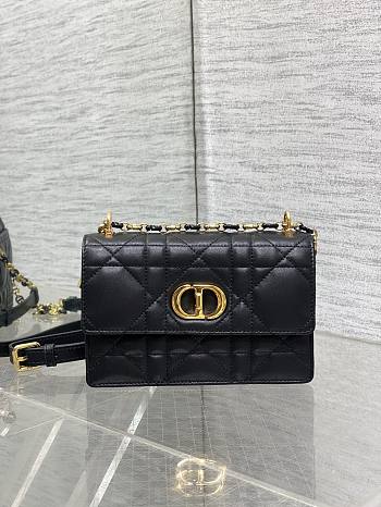 Dior Miss Dior Caro Black Bag - 17.3×13×7.5cm