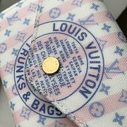 Louis Vuitton Victorine Wallet Stamp Blue 12x9.5x2.5cm - 5