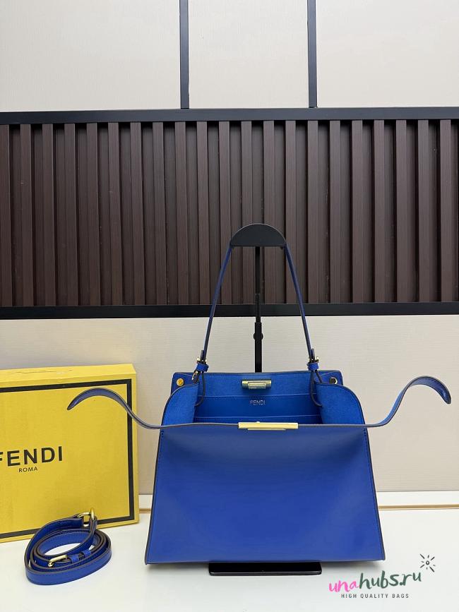 Fendi Peekaboo Blue Bag 29x22x11cm - 1