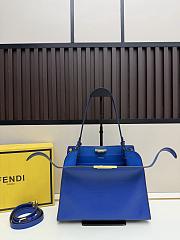 Fendi Peekaboo Blue Bag 29x22x11cm - 1