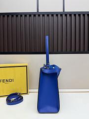 Fendi Peekaboo Blue Bag 29x22x11cm - 5