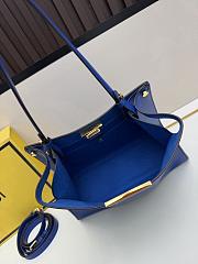 Fendi Peekaboo Blue Bag 29x22x11cm - 3
