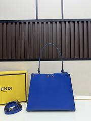Fendi Peekaboo Blue Bag 29x22x11cm - 4